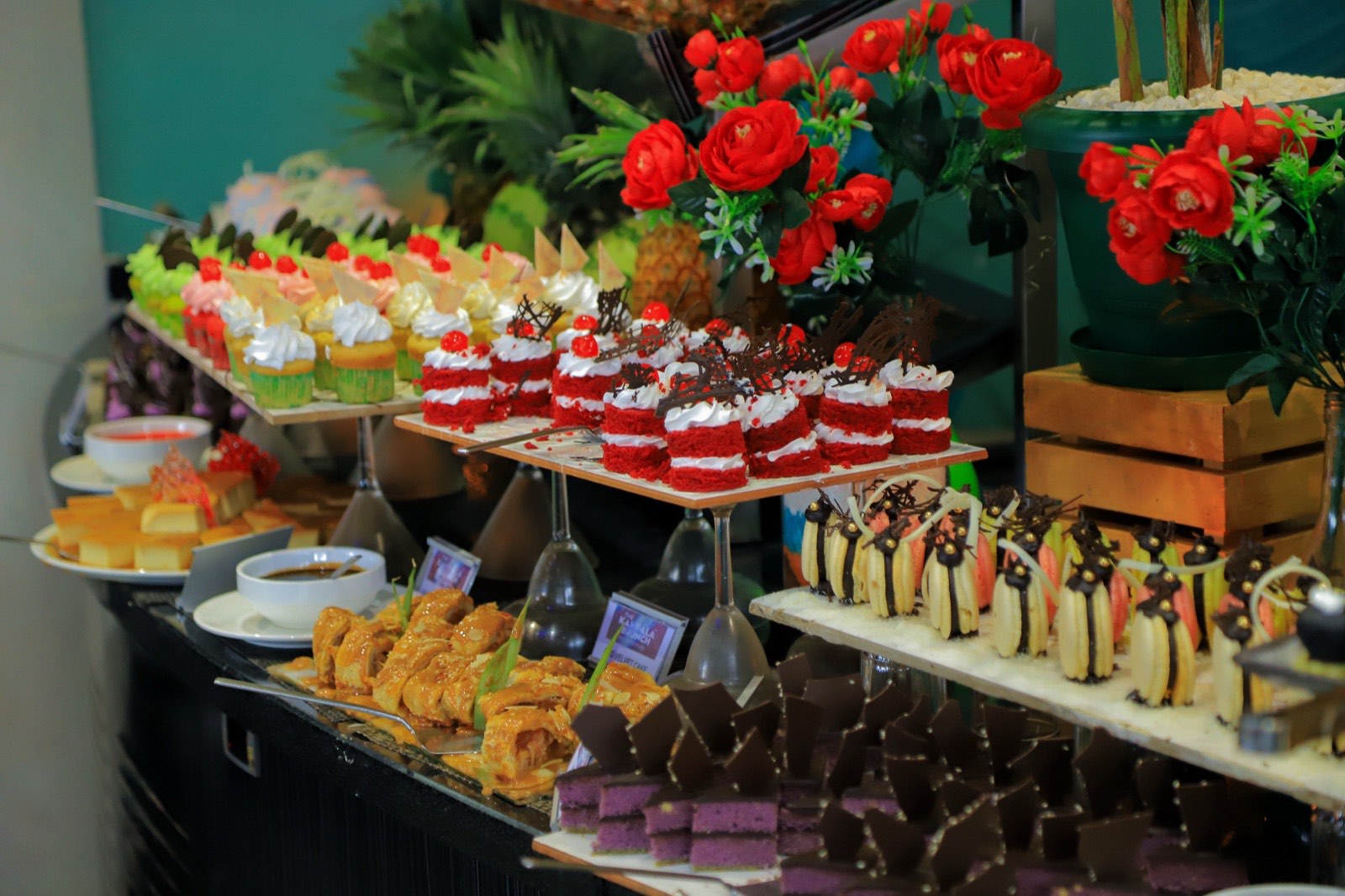The dessert table at The Kampala Style Brunch, August 2024