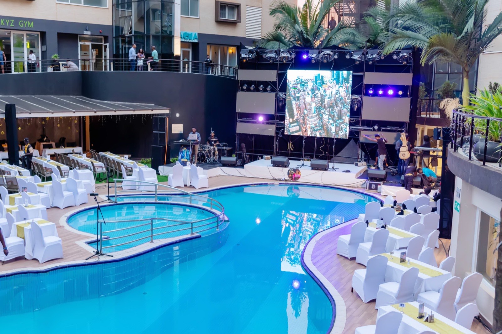 Rema Namakula performing to the crowd at Tropicanna Poolside