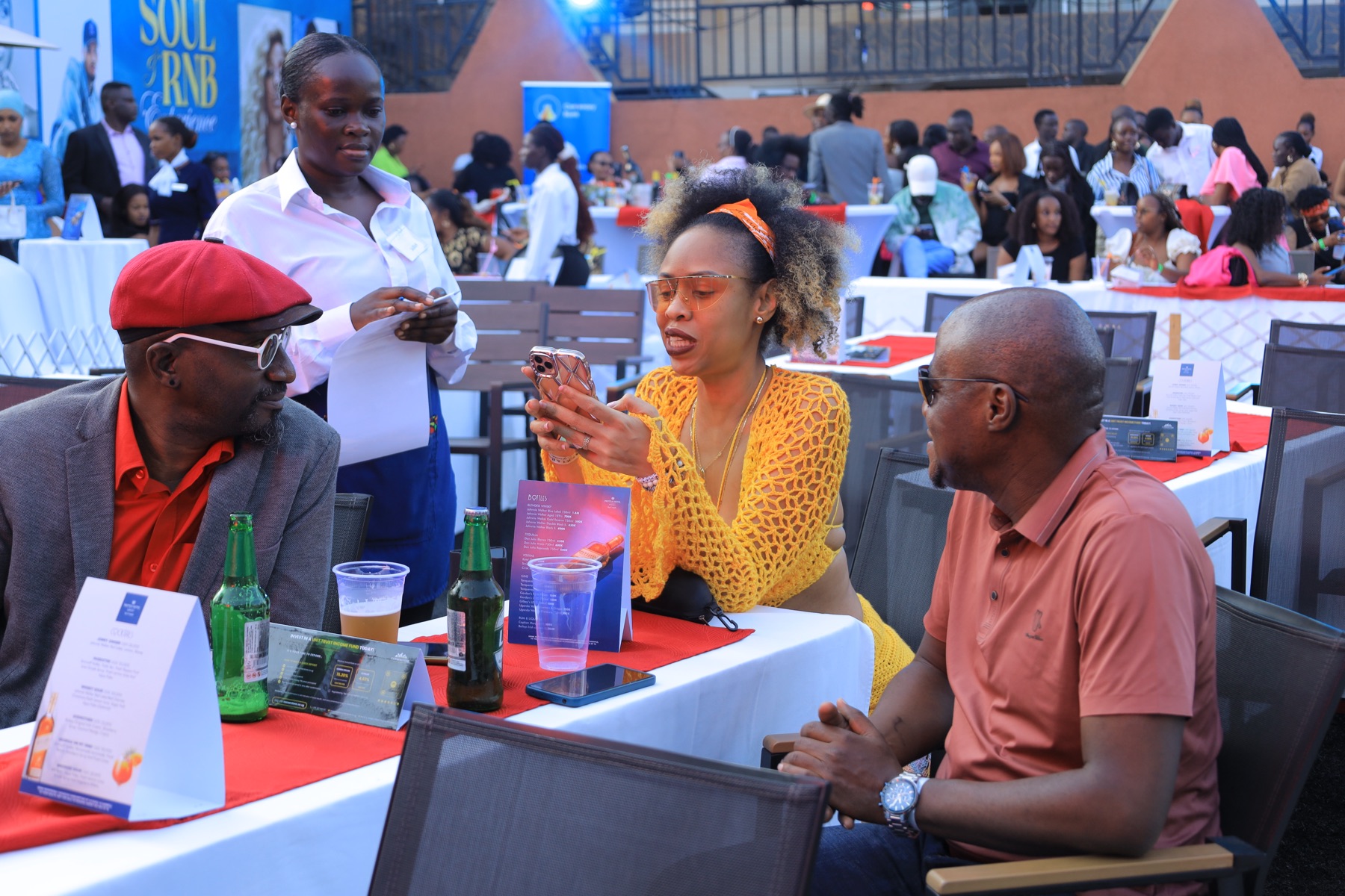 Guests enjoying drinks together at the Soul RNB Experience